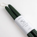 Mo&Co 10" Beeswax Taper Candles in Forest Green