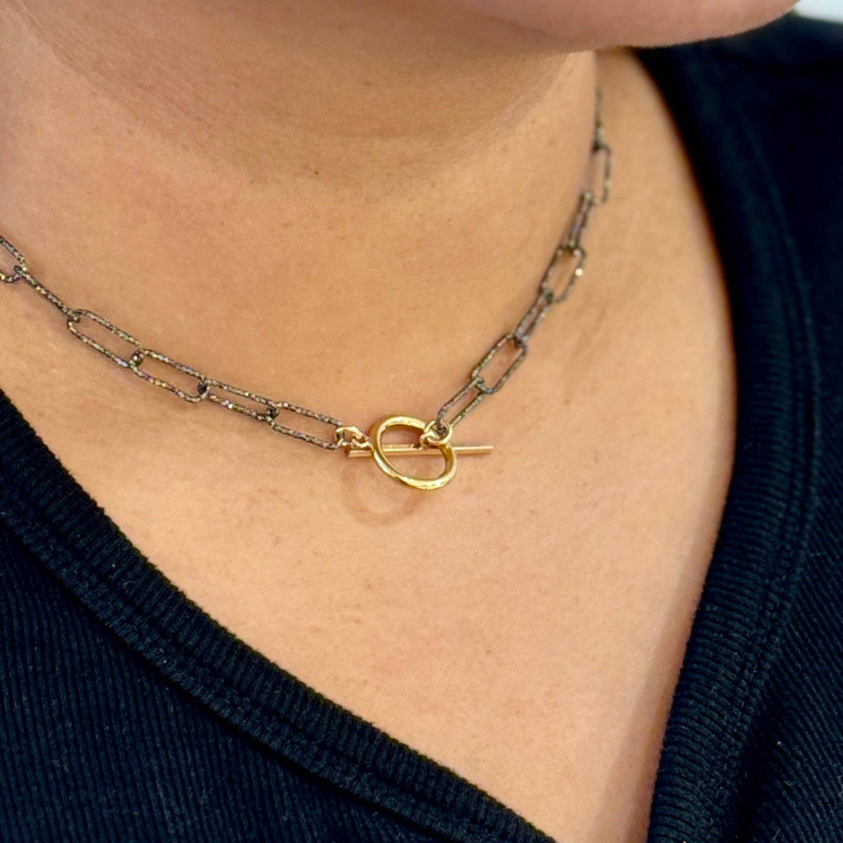 Mabel Chong Paperclip Toggle Necklace