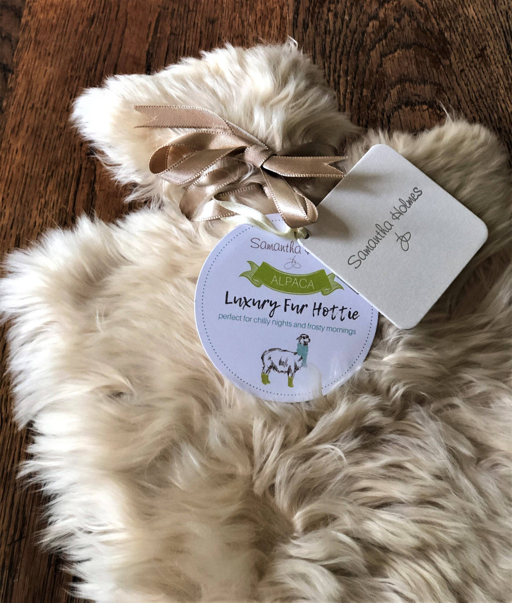 Samantha Holmes Alpaca Fur Hot Water Bottle