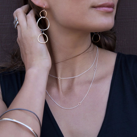 Colleen Mauer Designs Linear Hoop Earrings