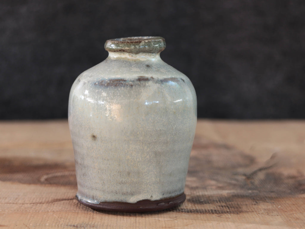 Matt Fishman Bud Vase Soda Fired Ash Glaze