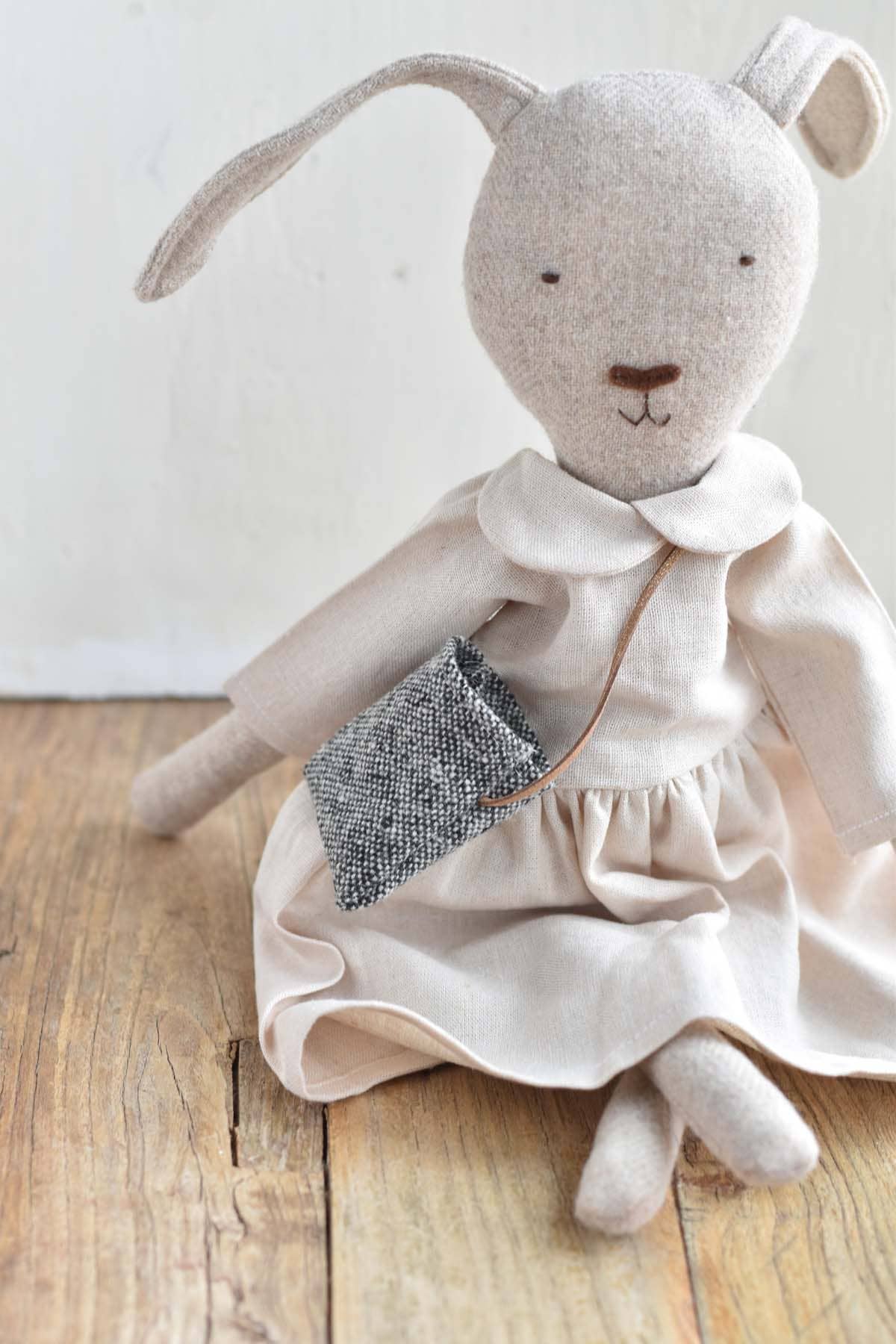 Woolgrass Ruthie the Rabbit- Linen Gather Dress