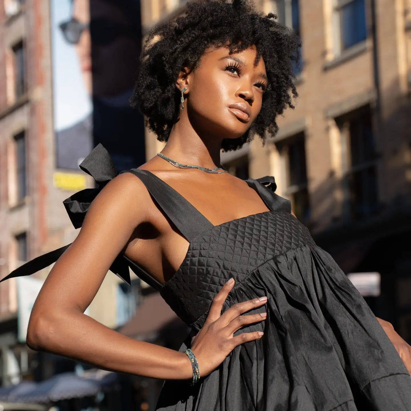 Mabel Chong Green Sapphire Trio Necklace