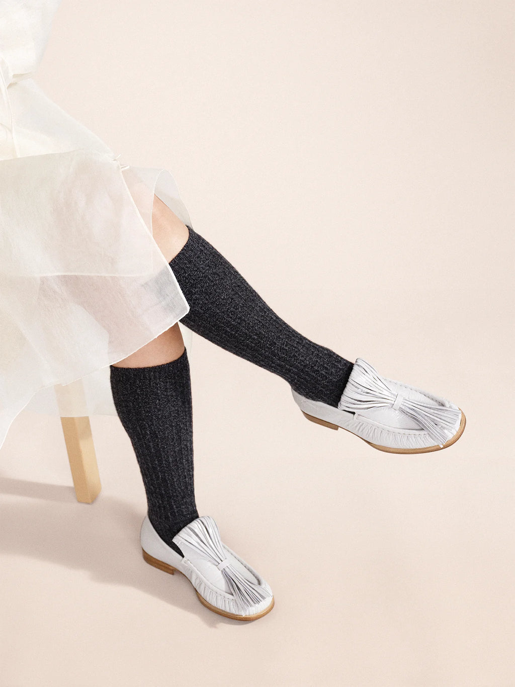 Hansel from Basel Cashmere Rib Knee-Hi