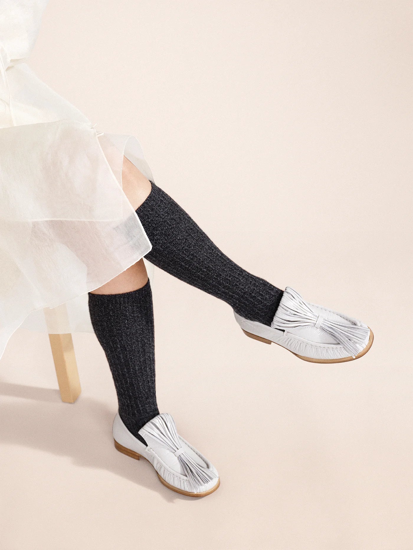 Hansel from Basel Cashmere Rib Knee-Hi