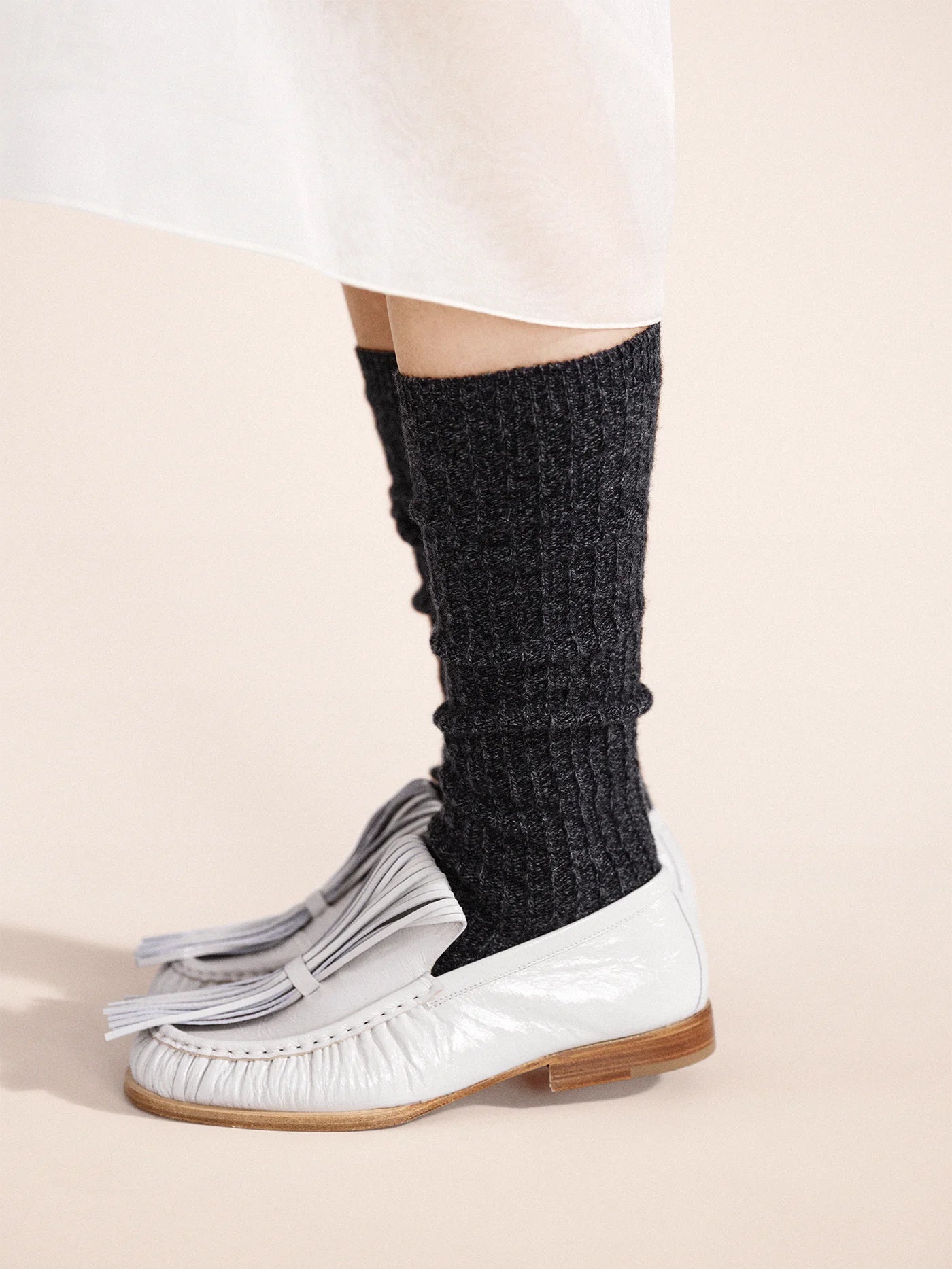 Hansel from Basel Cashmere Rib Knee-Hi