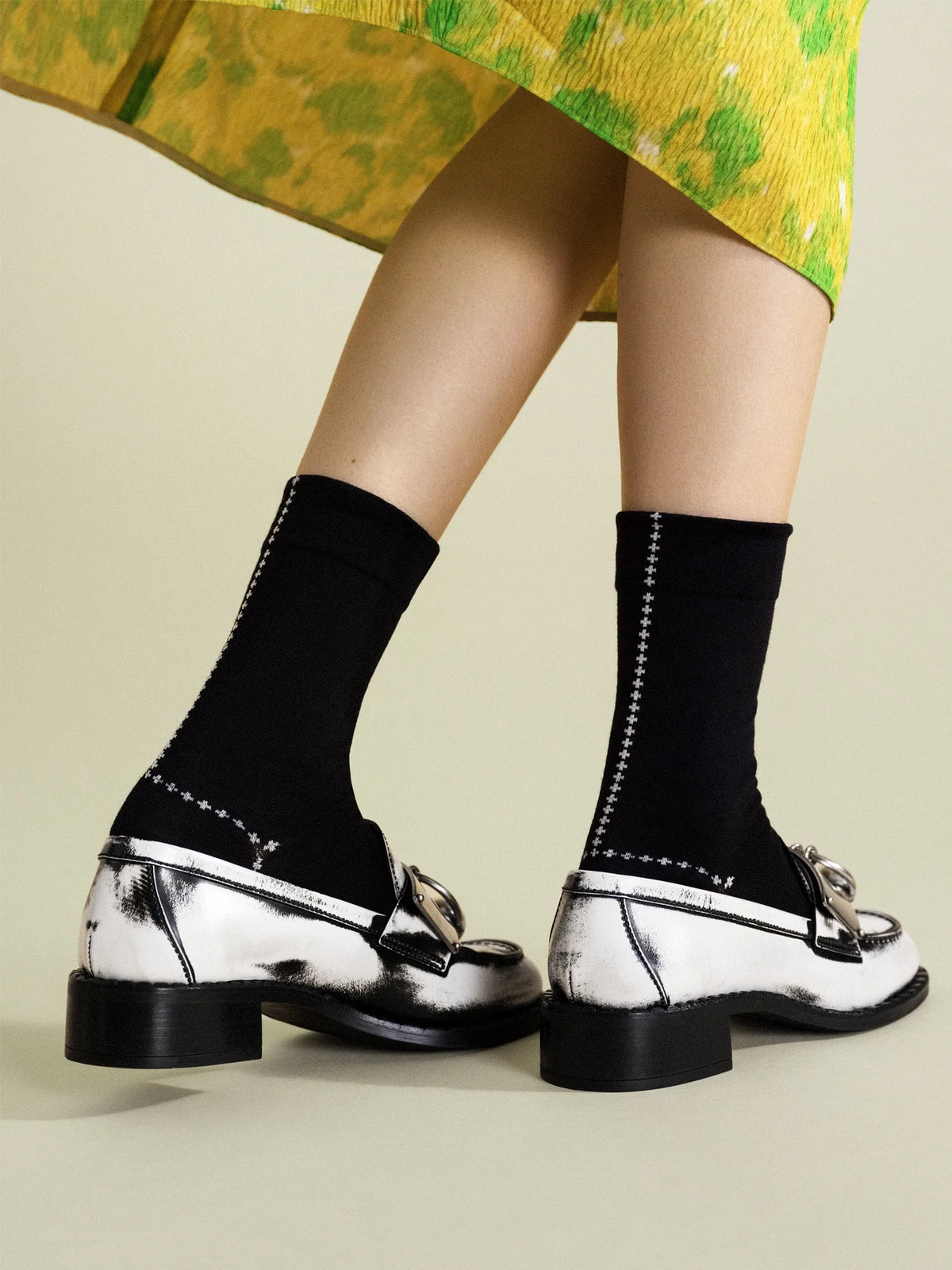 Hansel from Basel Heart Cross-stitch Socks