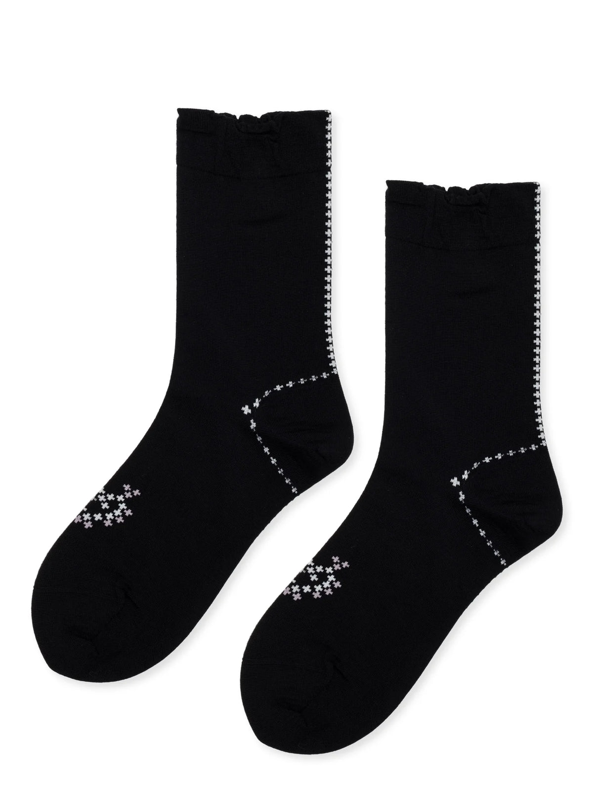 Hansel from Basel Heart Cross-stitch Socks
