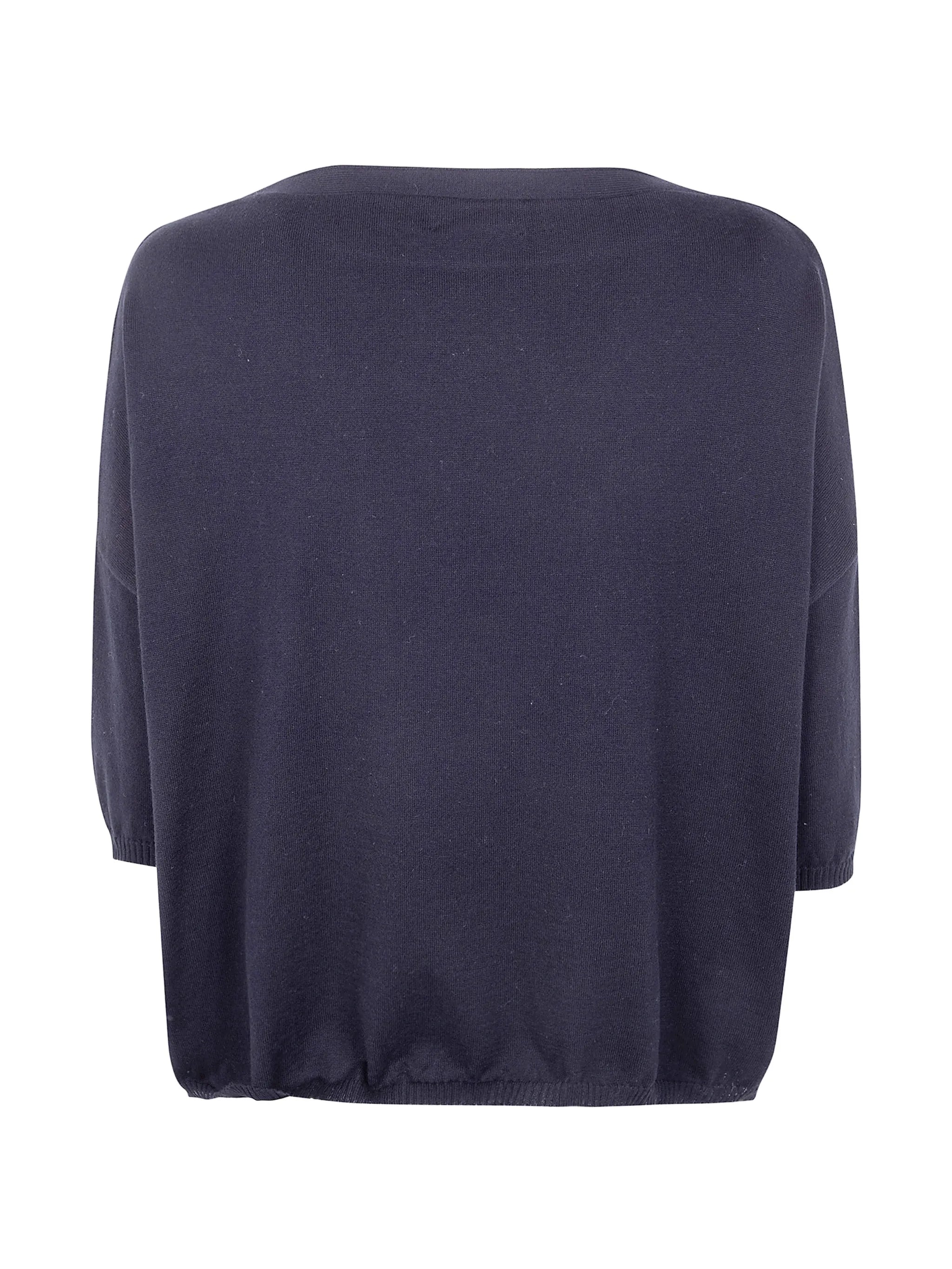 Ma'ry'ya Navy S/S Sweater