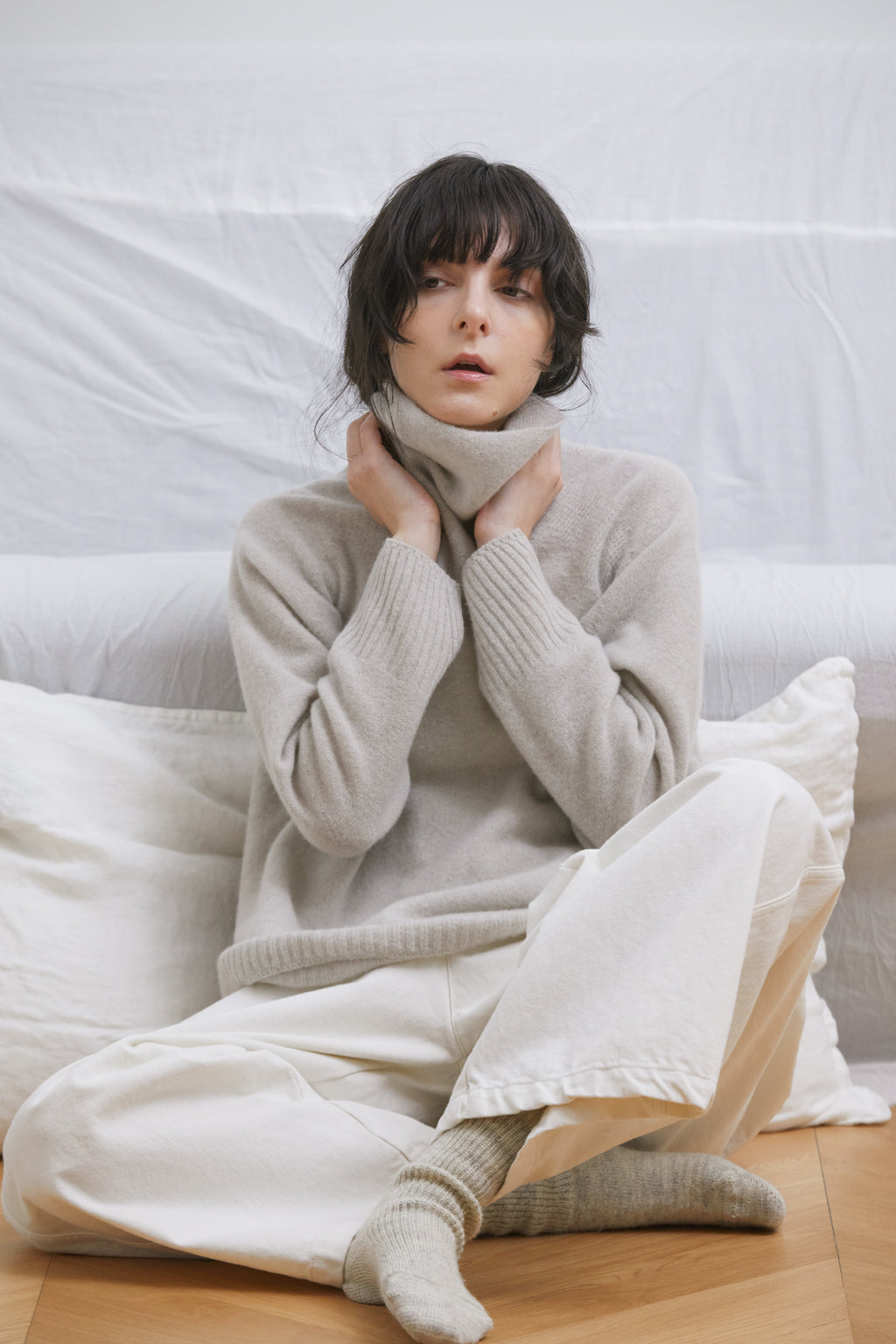 Pas de Calais Loose Tneck Pullover