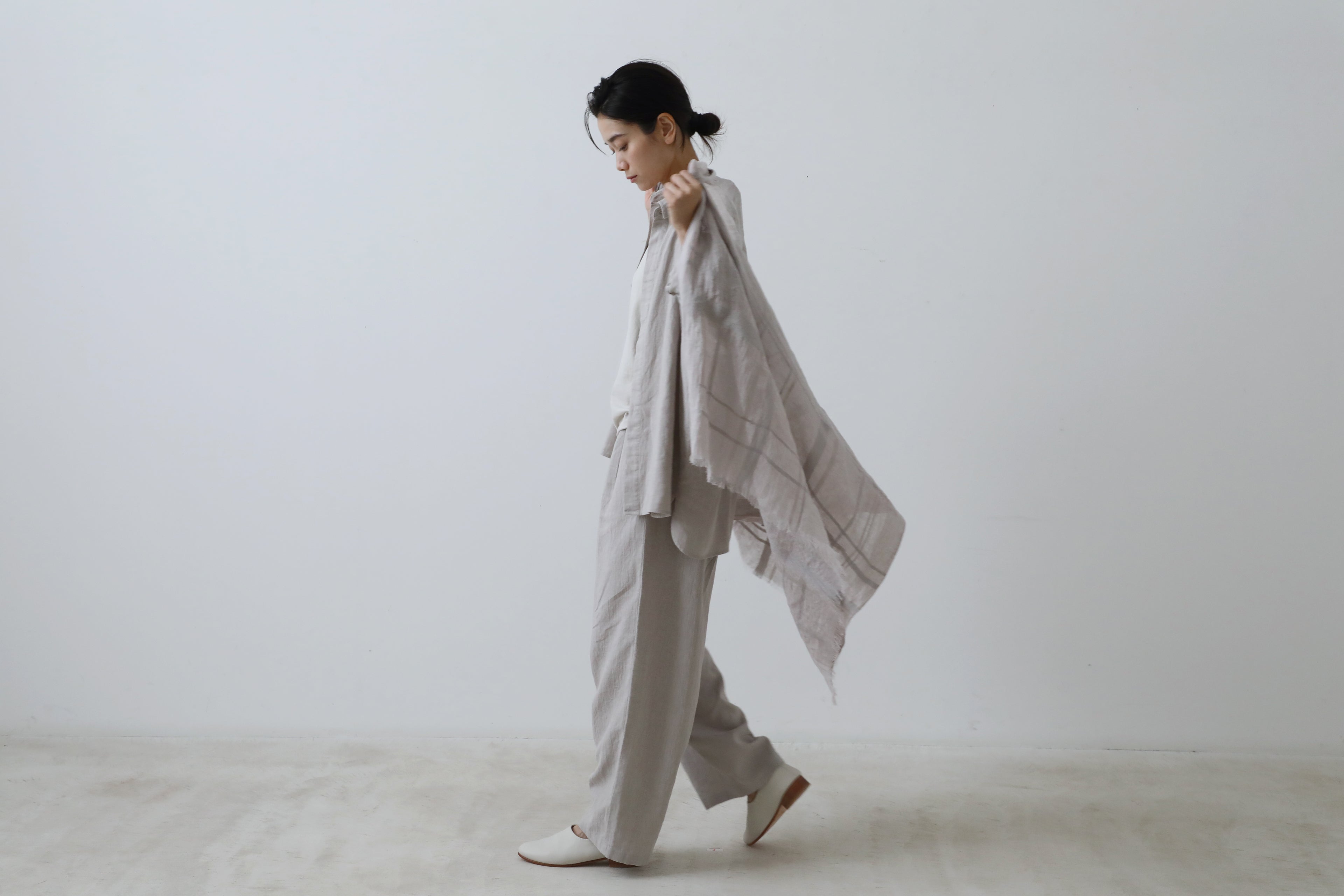 Evam Eva Linen/Silk Stole – Mysa Vermont